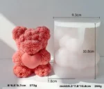Big Heart Teddy Mould (CM021)