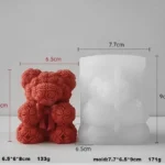 Bow Teddy Mould (Medium)