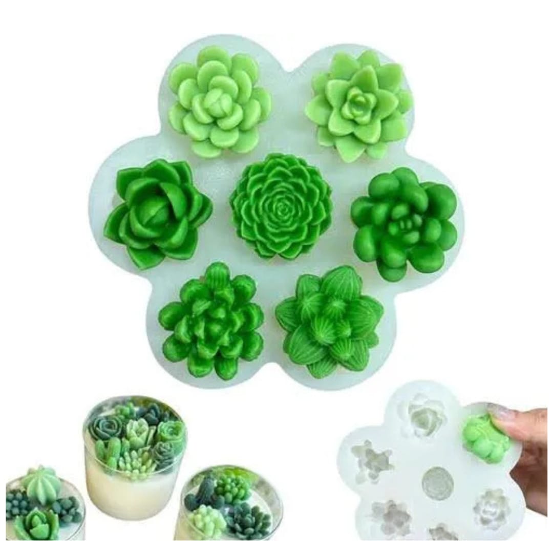WhatsApp Image 2026-06-13 at 9.26.33 AM 7 Cavities Succulent Mold - Image 1